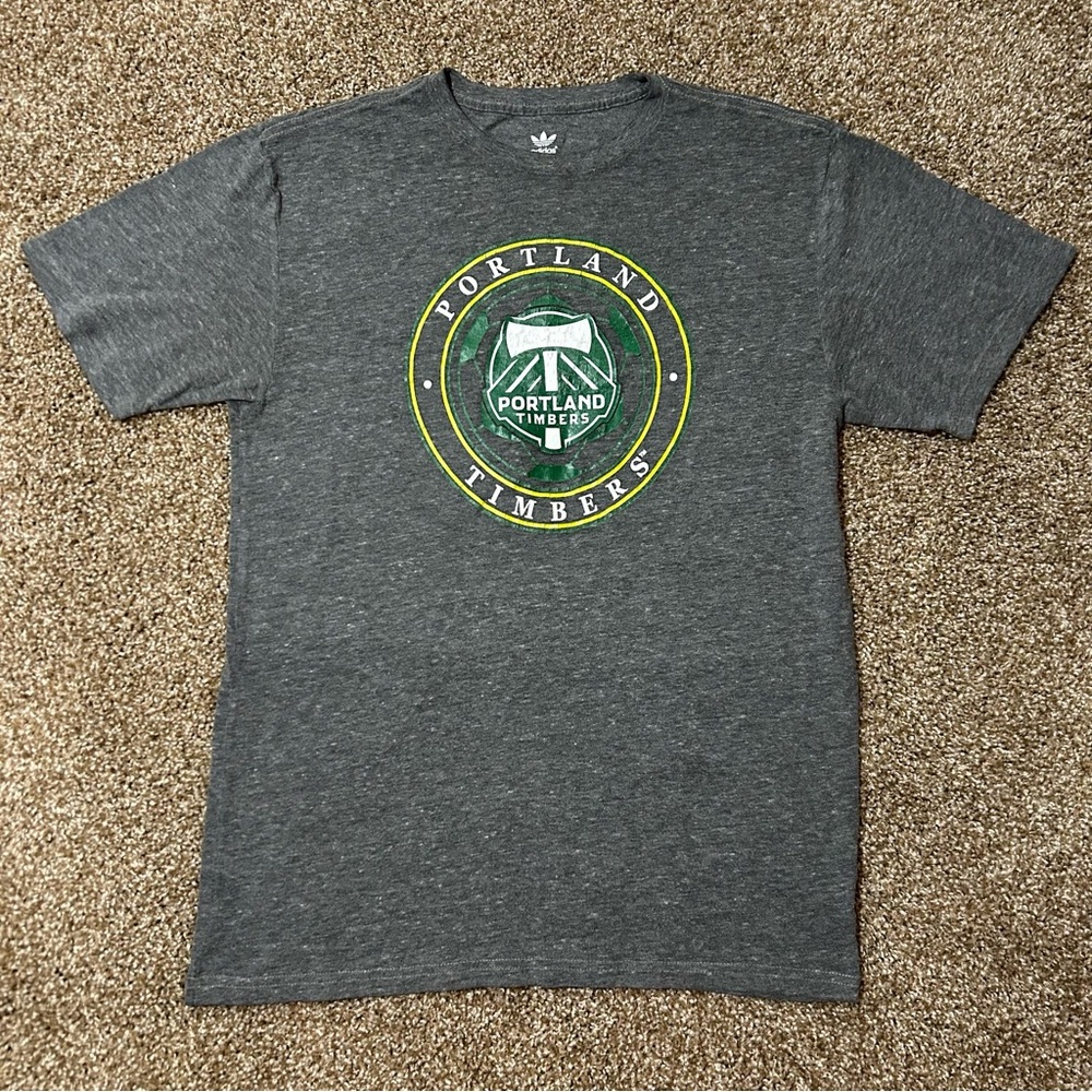 Adidas Gray Portland Timbers Short Sleeve Tee